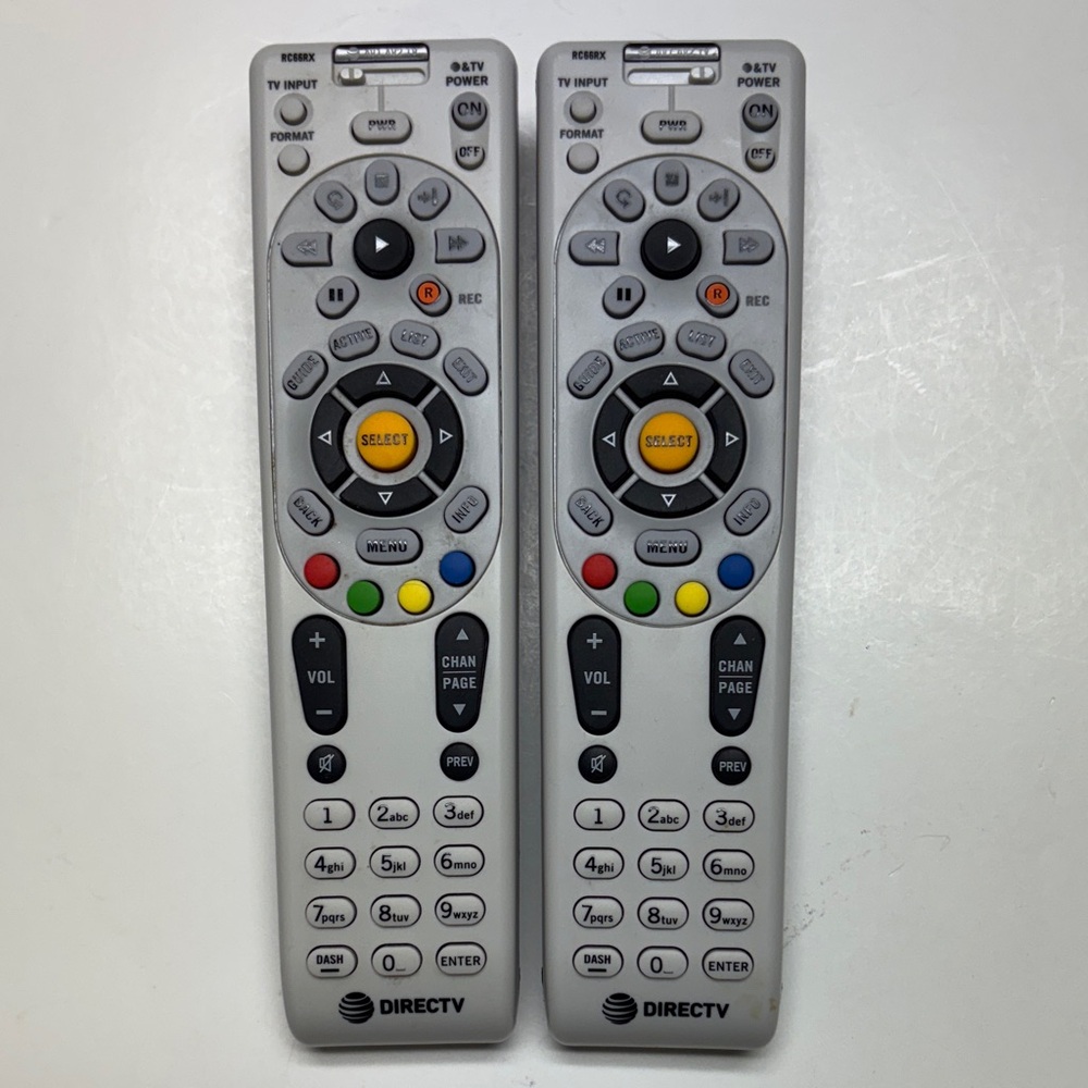 Direct TV RC66RX pair of remote controls